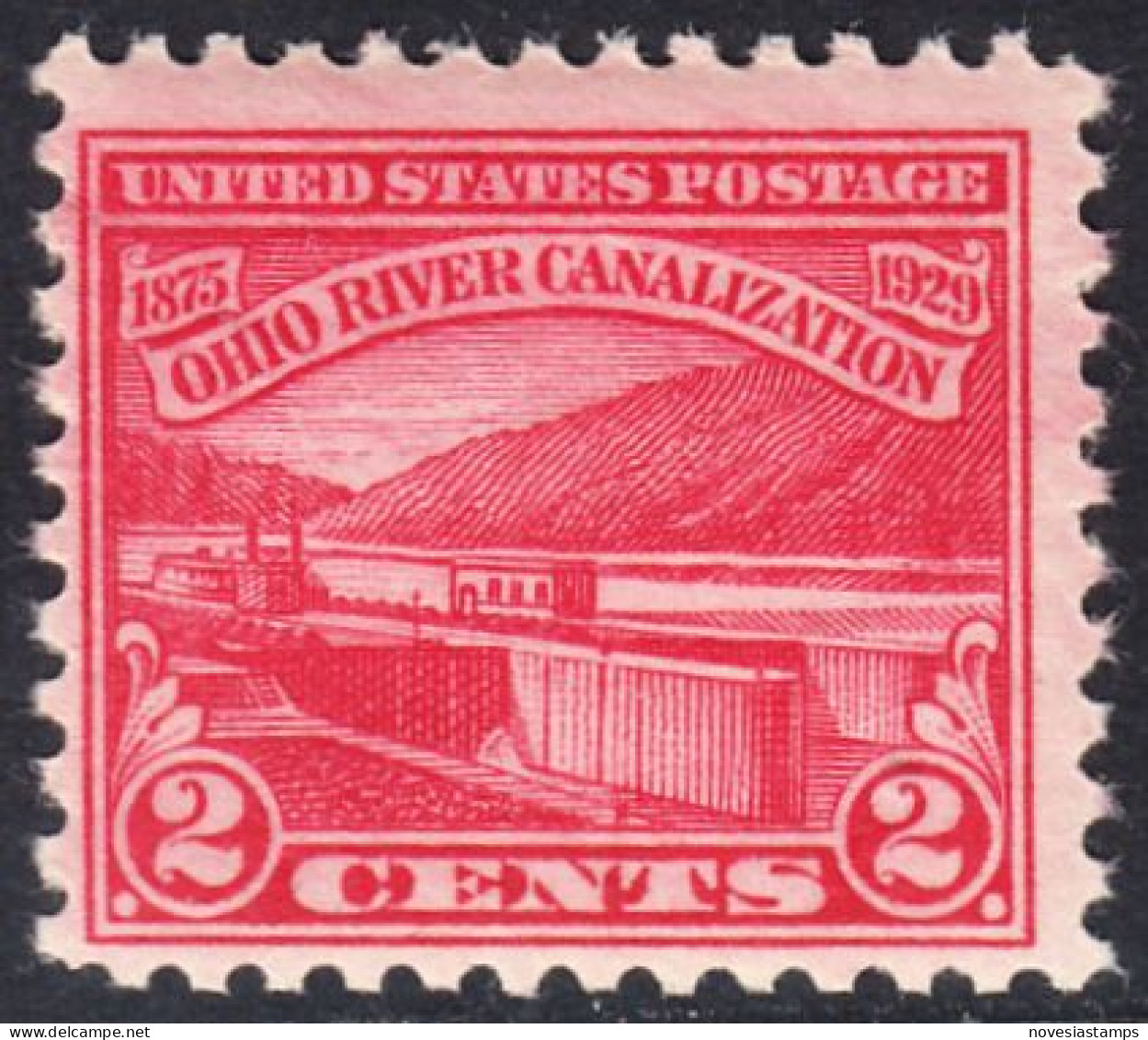 !a! USA Sc# 0681 MNH SINGLE (a2) - Ohio River Canalization - Neufs