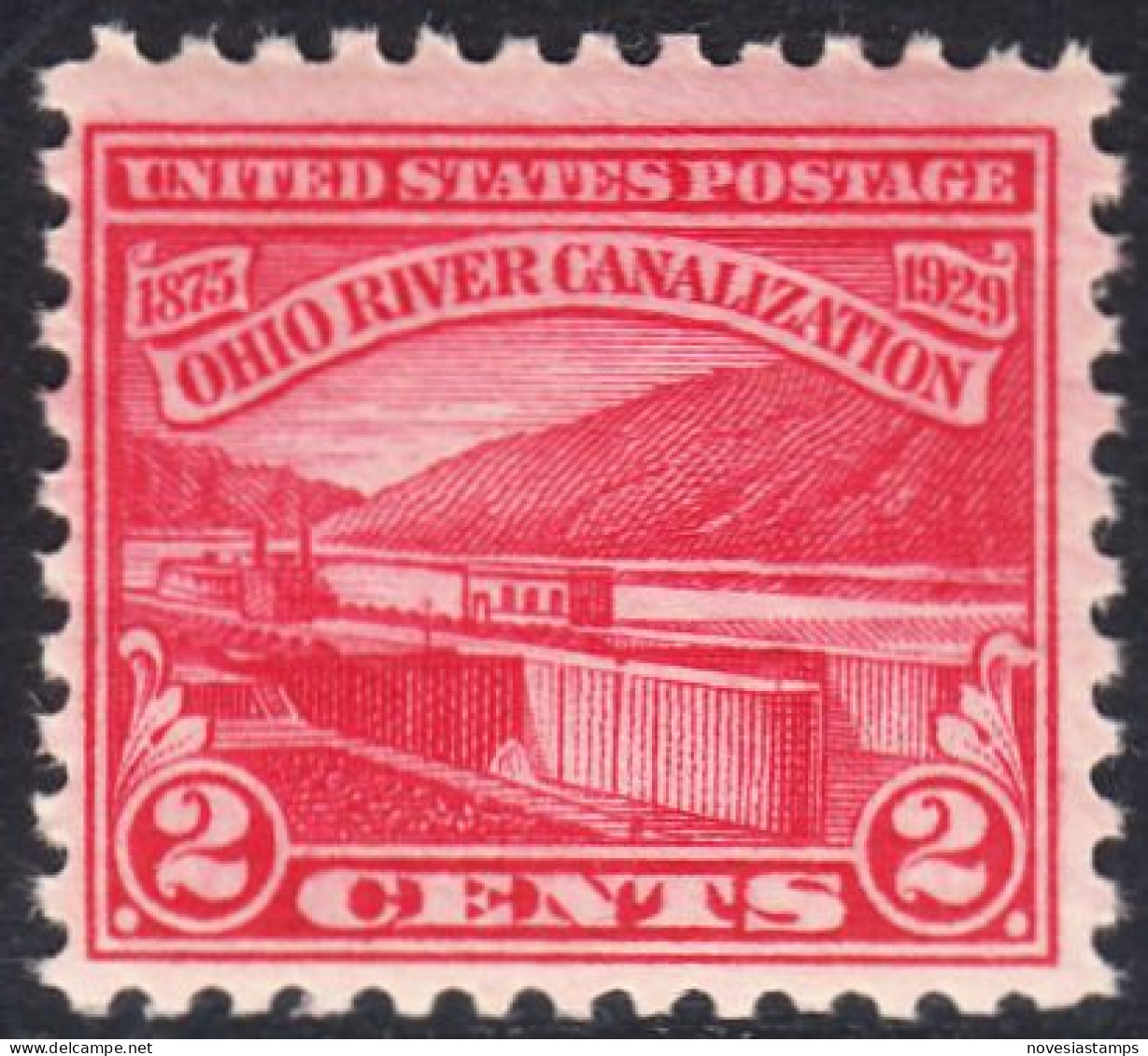 !a! USA Sc# 0681 MNH SINGLE (a3) - Ohio River Canalization - Unused Stamps