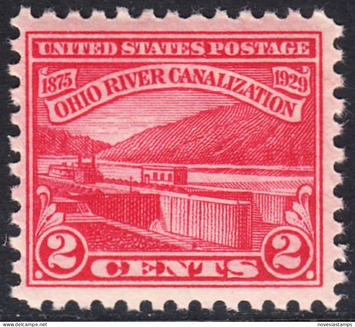 !a! USA Sc# 0681 MNH SINGLE (a4) - Ohio River Canalization - Unused Stamps