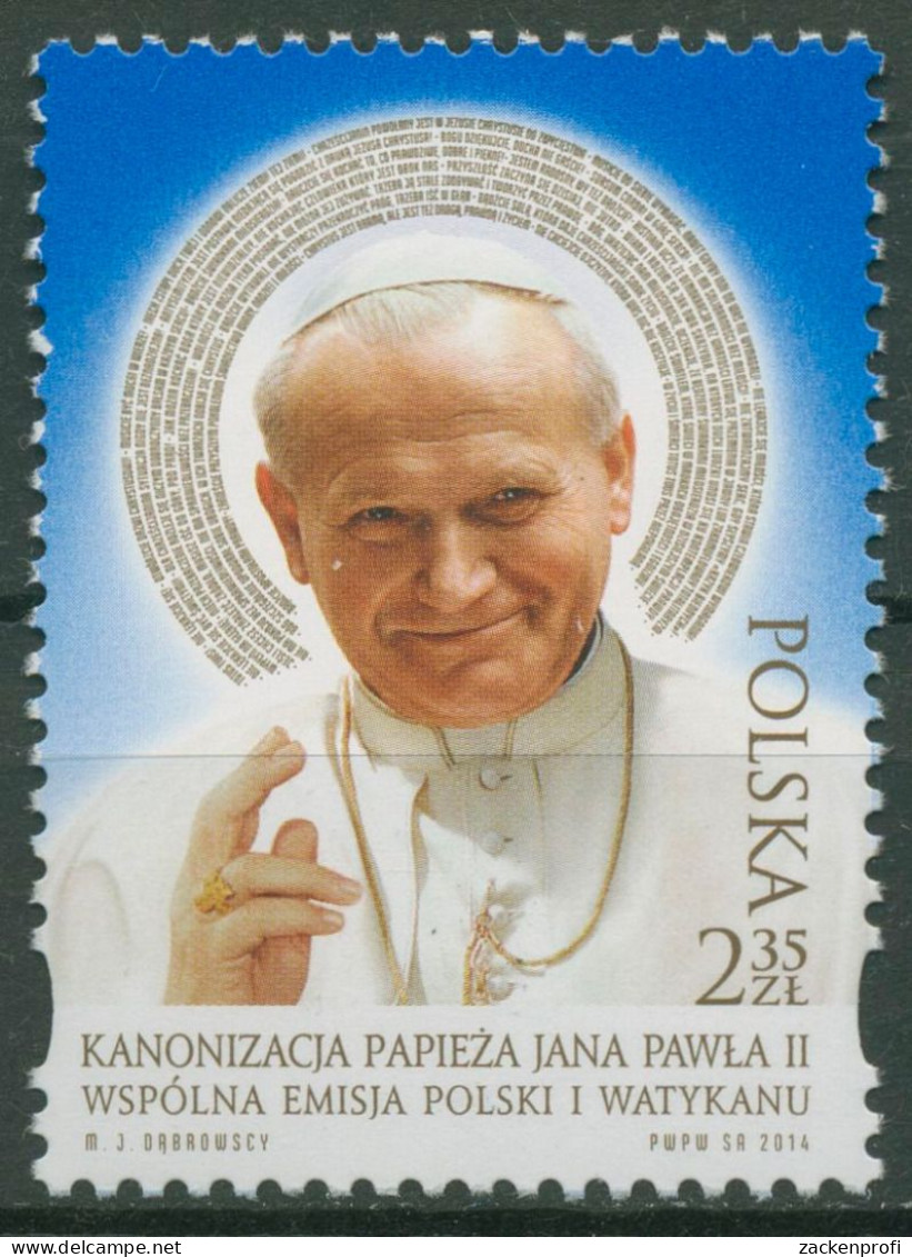 Polen 2014 Papast Johannes Paul II. 4668 Postfrisch - Ongebruikt