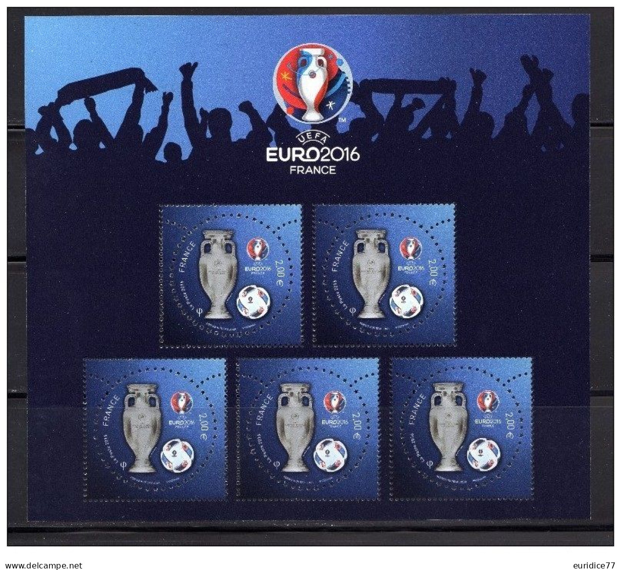 France 2016 - Bloc UEFA EURO 2016 Bloc Mnh** - Championnat D'Europe (UEFA)