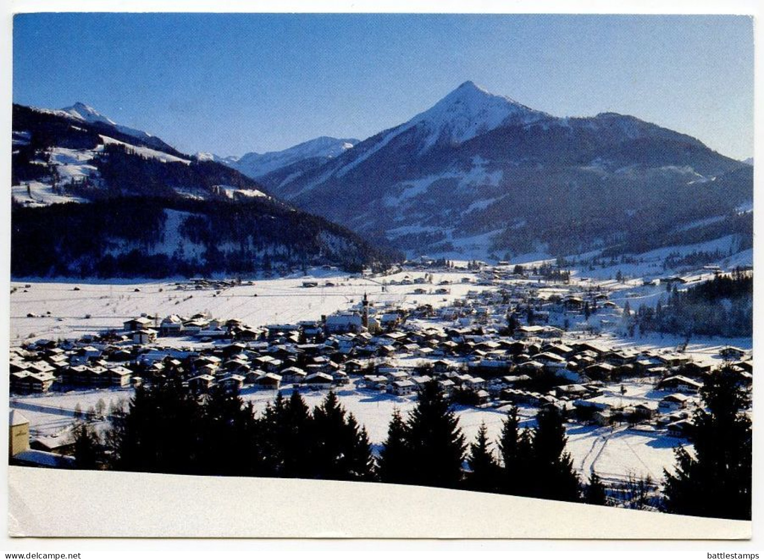 Austria 1994 Postcard Altenmarkt / Zauchensee - Panoramic View; 6s. Stift Rein-Hohenfurth Stamp; Slogan Cancel - Altenmarkt Im Pongau