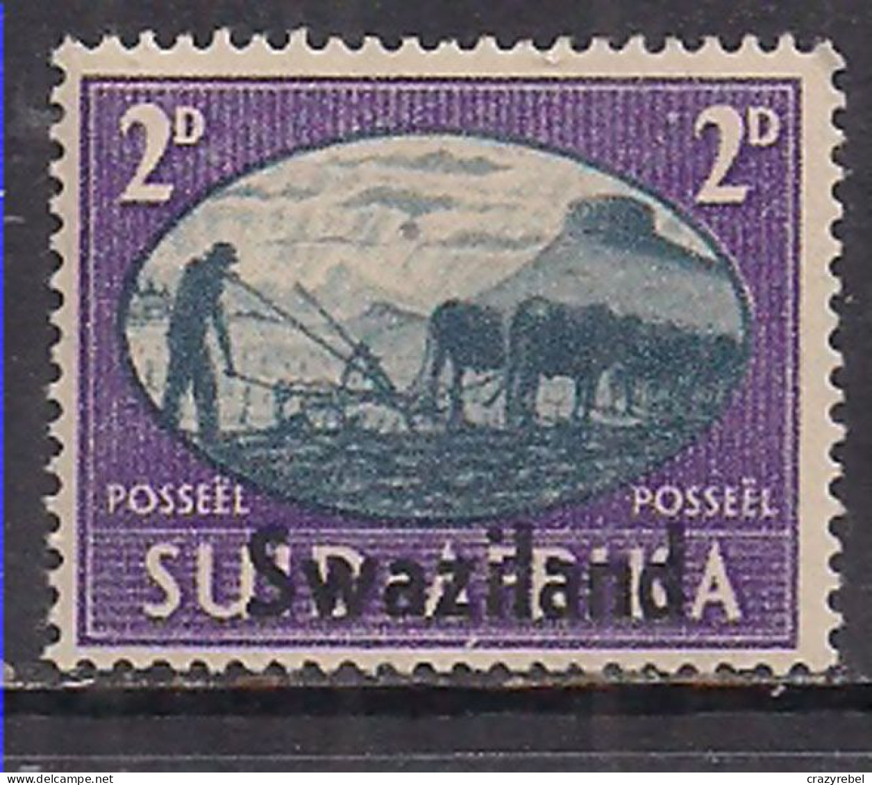 Swaziland 1945 KGV1 2d MLH SG 40 ( K683 ) - Swaziland (...-1967)