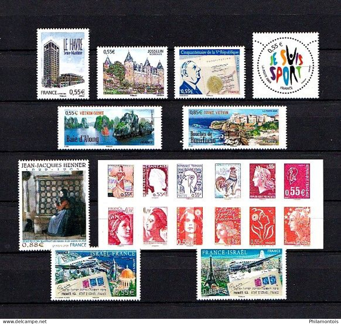 FRANCE - Année 2008 - YT 4127 à 4323 (sauf 4130-4149A-4271/4280 et 4308/4321) - Neufs N** - Très beaux.