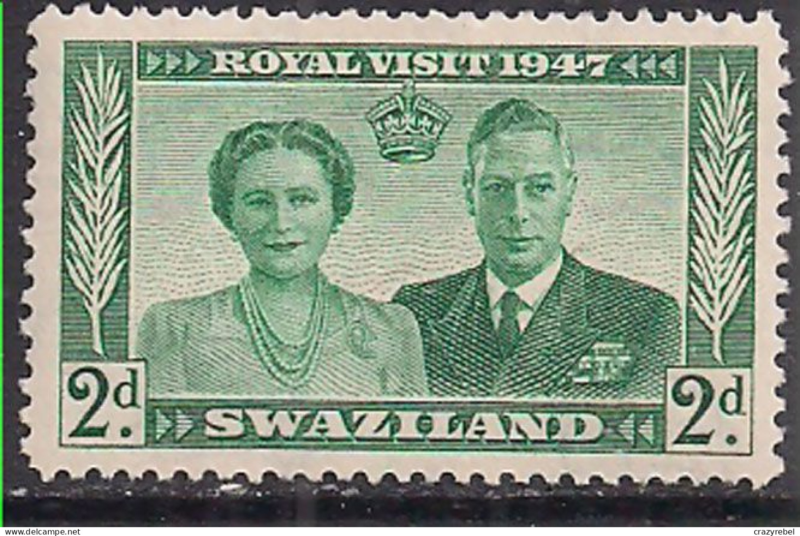 Swaziland 1947 KGV1 2d Royal Visit MNH SG 43 ( L967 ) - Swasiland (...-1967)