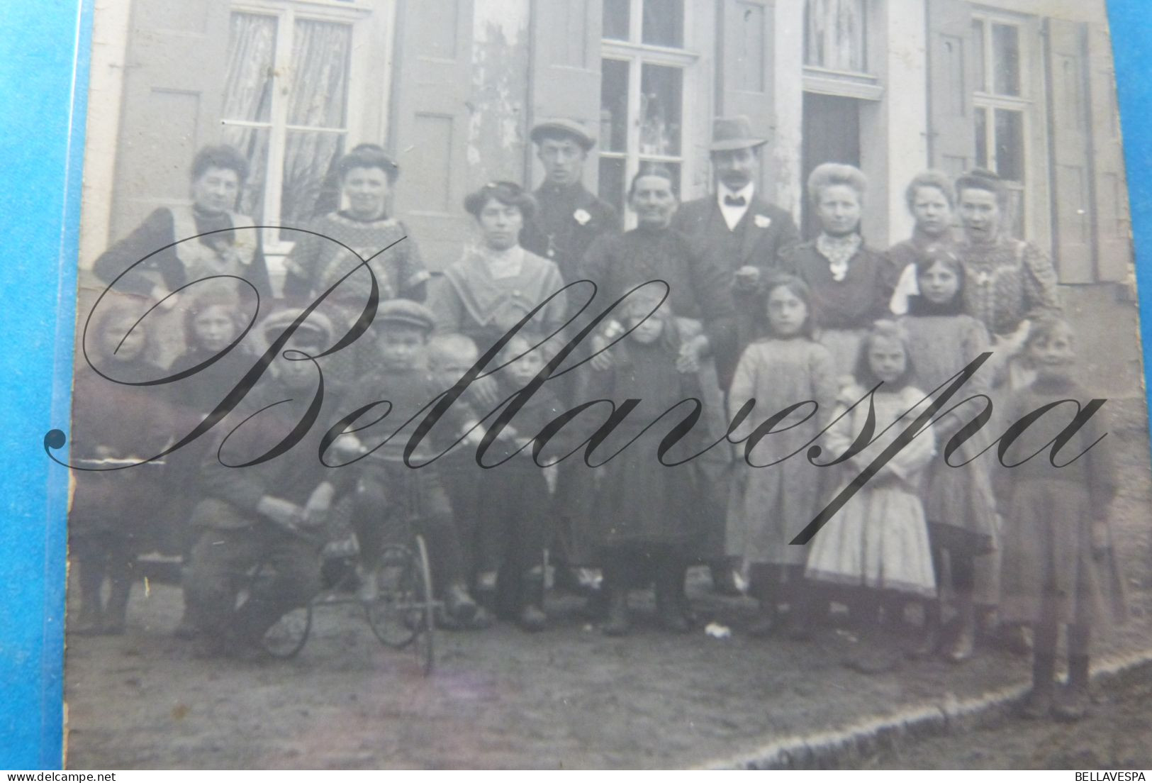 Wachtebeke ? 3 Juni 1914 Kroostrijke Familie Fotokaart Carte Photo - Wachtebeke