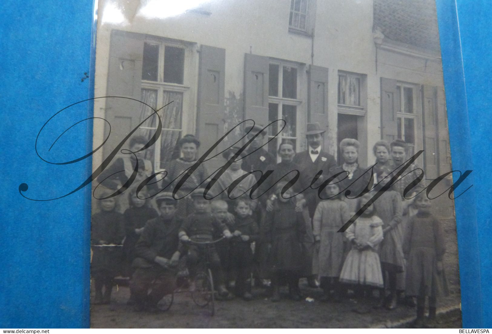 Wachtebeke ? 3 Juni 1914 Kroostrijke Familie Fotokaart Carte Photo - Wachtebeke