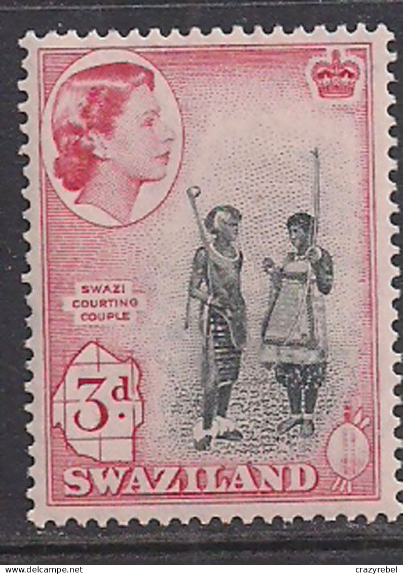 Swaziland 1958 QE2 3d Courting Couple MNH SG 56 ( L883 ) - Swaziland (...-1967)