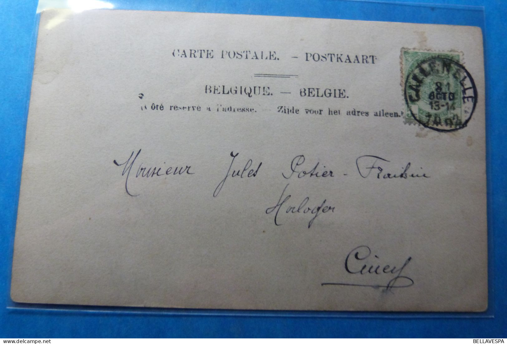 Expédié De "Callenelle"1902 à  Jules Potier Frai.. Ciney  Regio La Louviere  Mariage? - La Louvière