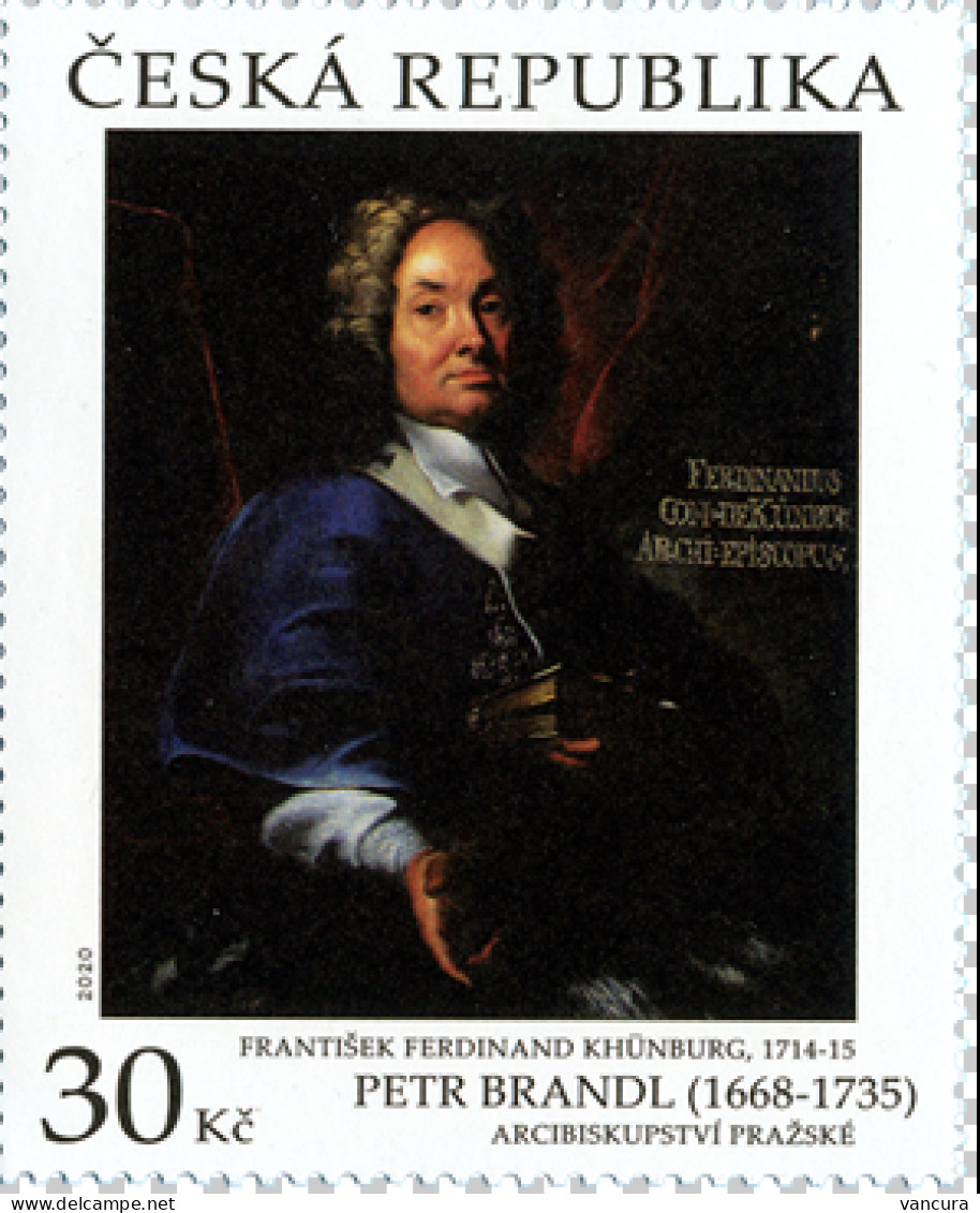 ** 1075 Czech Republic Petr Brandl, Archbishop Franz Ferdinand Count Of Khünburg 2020 - Unused Stamps