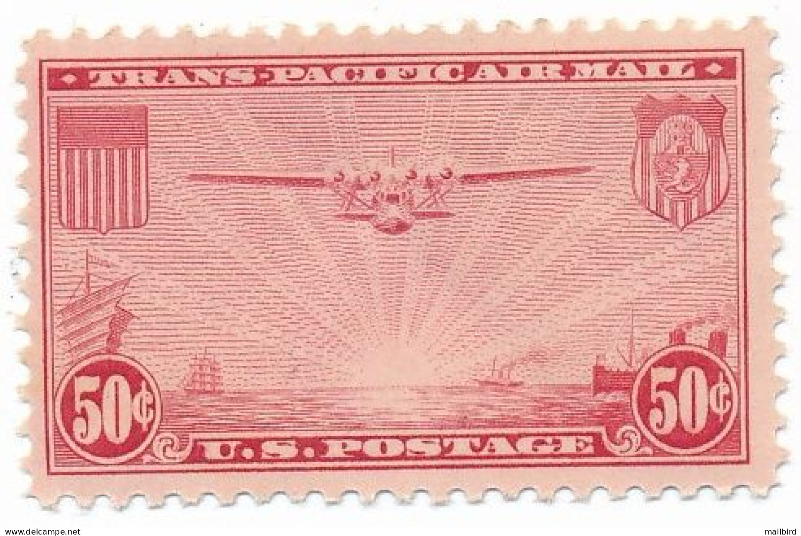 US AIRMAIL - 50c China Clipper Airmail Of 1937 - C22 XF - 1b. 1918-1940 Ungebraucht