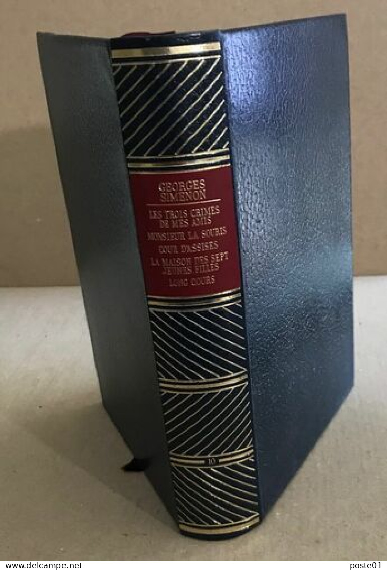 Oeuvres Completes N° 10 / Les Trois Crimes De Mes Amis -monsieur La Souris -cour D'assises -la Maison Des Septs Jeunes F - Schwarzer Roman