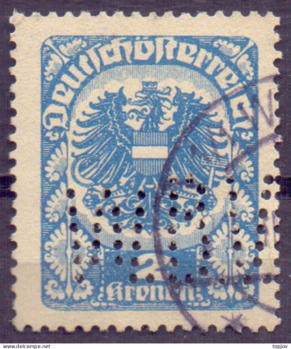 AUSTRIA - Perfins  -  O - Perforadas