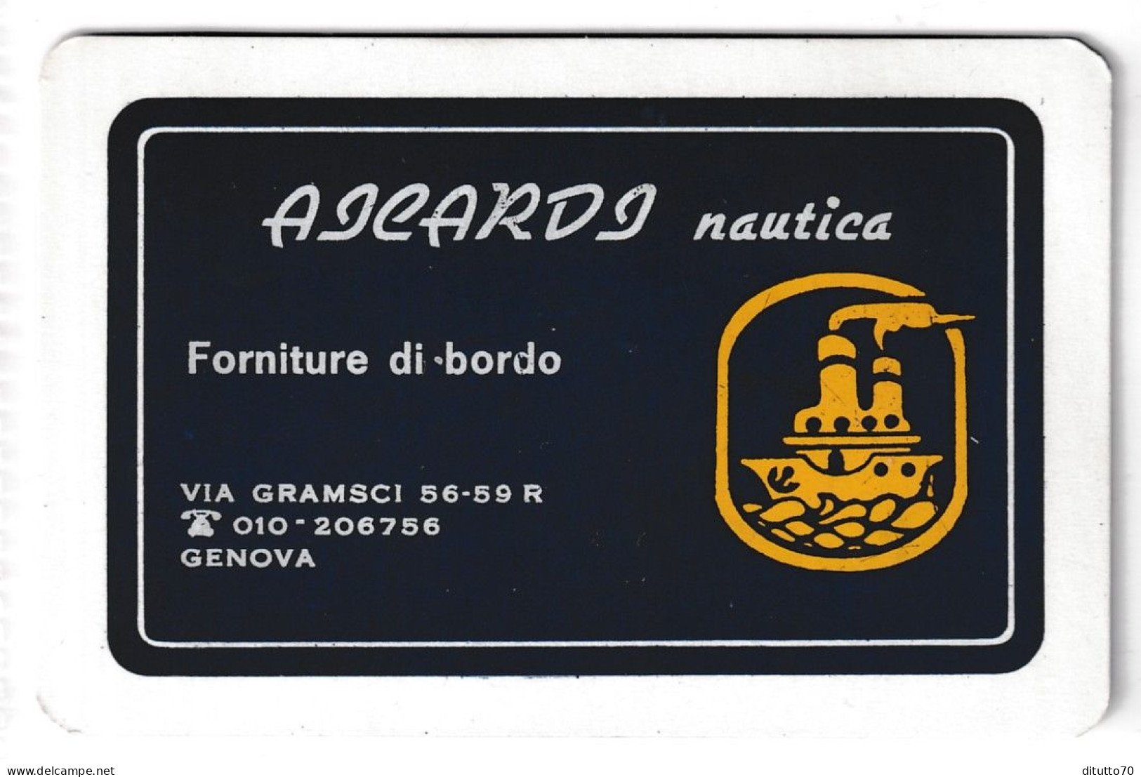 Calendarietto - Ascardo Nautica - Fornitura Di Bordo - Genova - Anno 1990 - Petit Format : 1981-90
