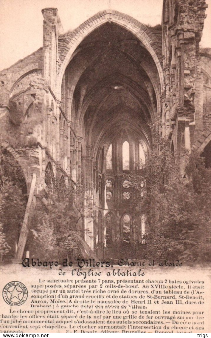 Abbaye De Villers - Choeur Et Abside De L'Église Abbatiale - Villers-la-Ville