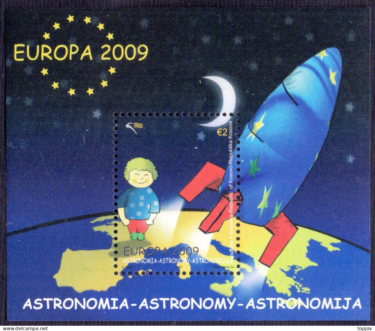 KOSOVO - CHILDRENS PAINTING  ASTRONOMY  - **MNH - 2009 - 2009