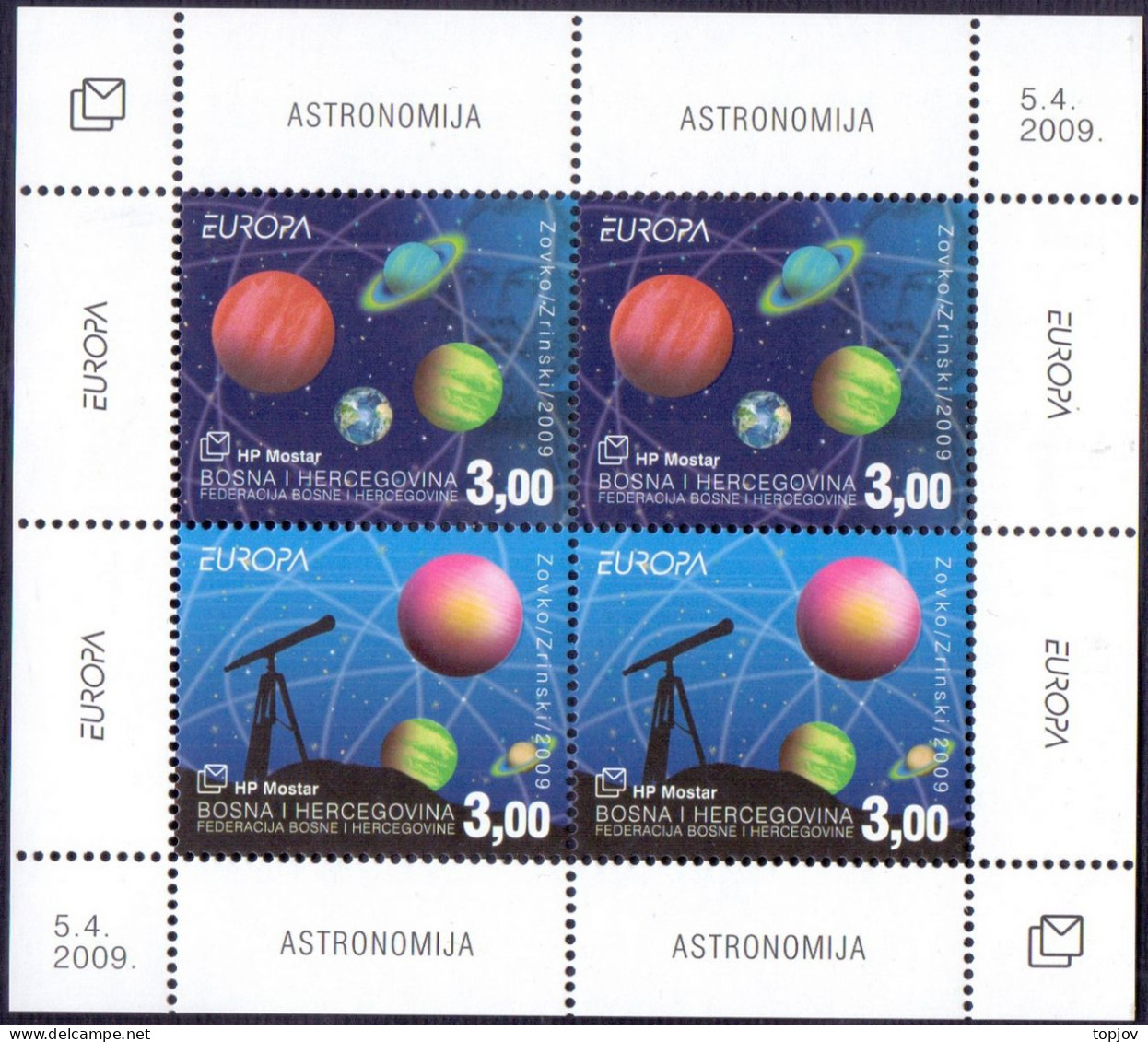 BOSNIA & H.  MOSTAR - ASTRONOMY - **MNH - 2009 - 2009