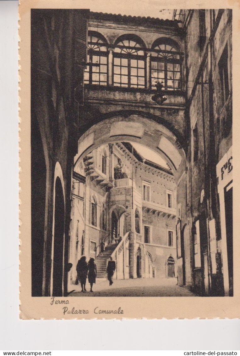 FERMO  PALAZZO COMUNALE  VG  1950 - Fermo