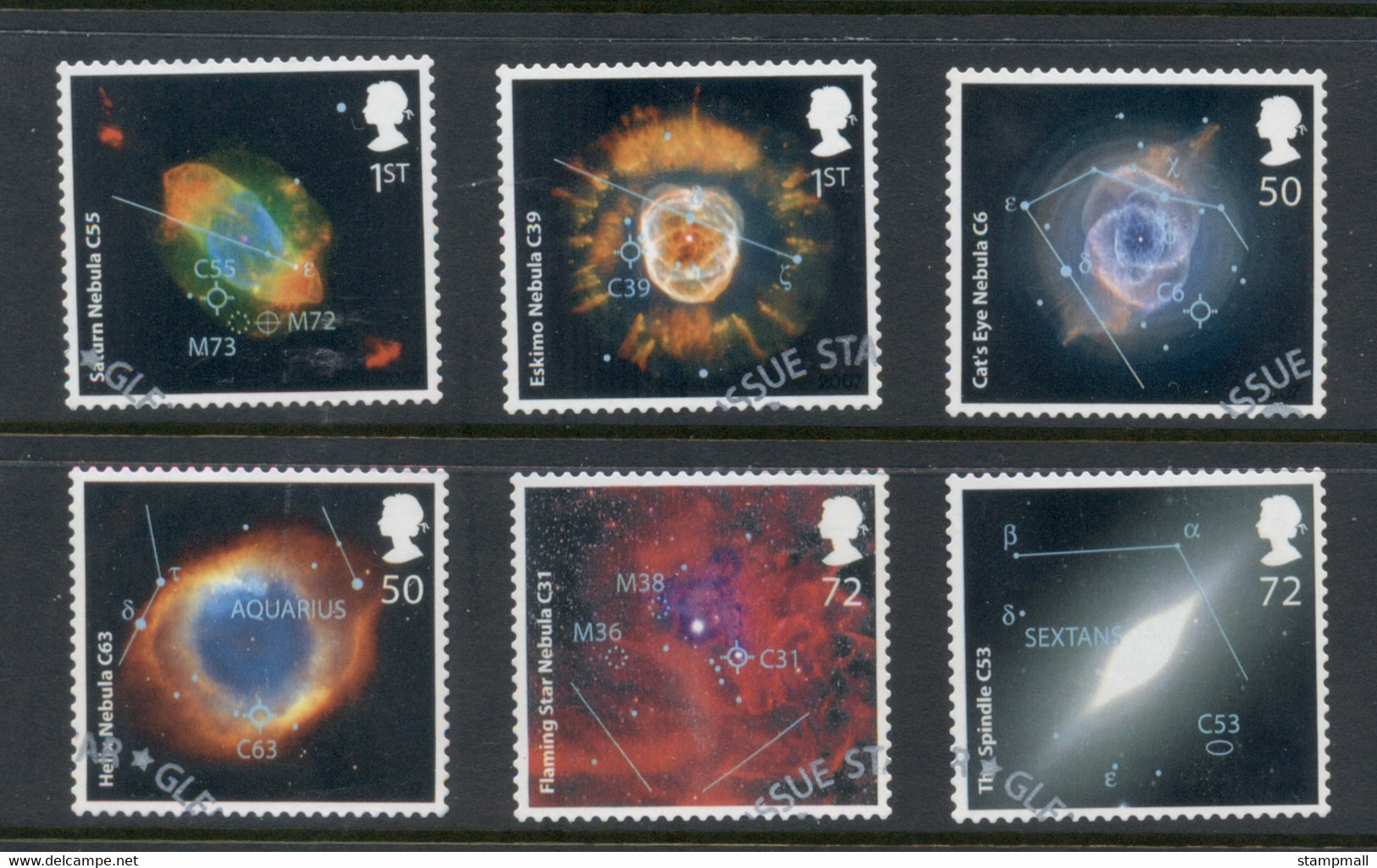 GB 2007 The Sky Ot Night, TV Program 50th Anniv. Nebulae FU - Used Stamps