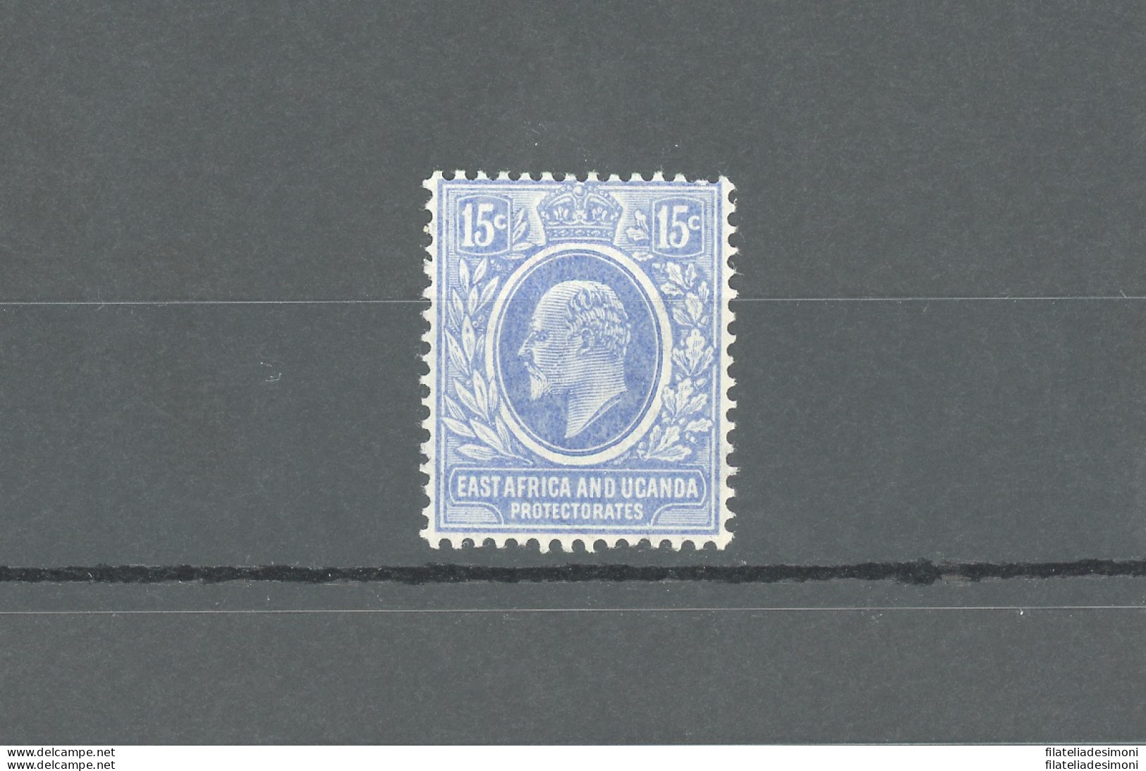 1907-08 East Africa And Uganda Protectorate - Stanley Gibbons N. 39 - 15 Cent Bright Blue - MNH** - Autres & Non Classés