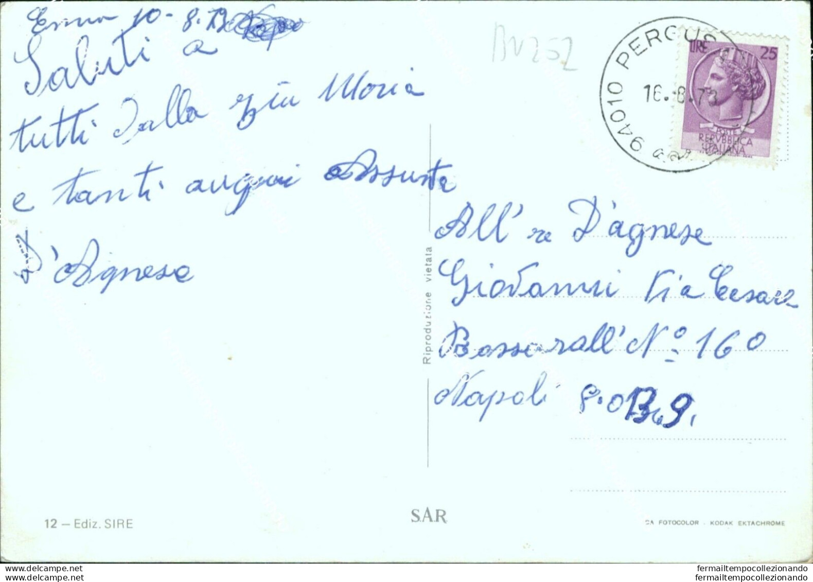 Bn252 Cartolina Saluti Da Enna - Enna