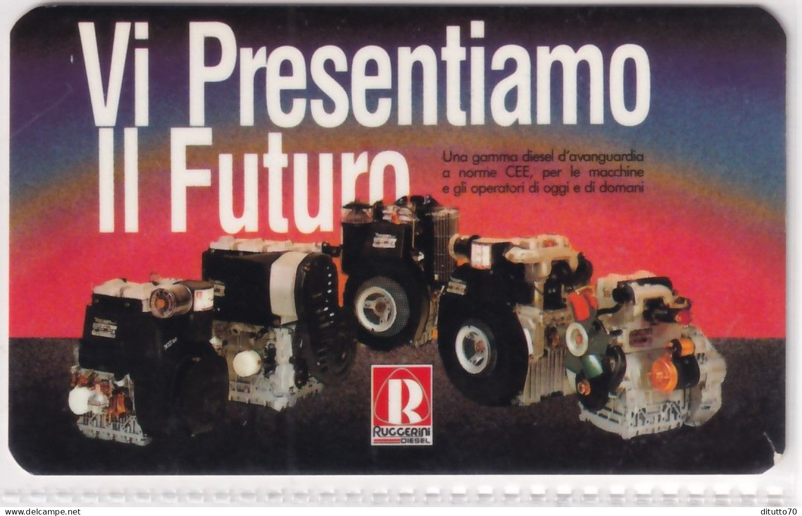 Calendarietto - Ruggerini Motori Diesel - Reggo Emilia - 1988 - Petit Format : 1981-90