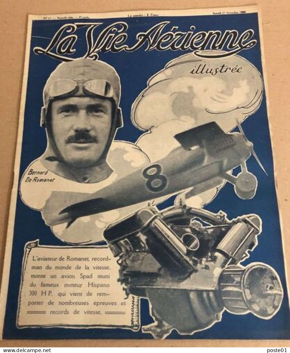 La Vie Aérienne Illustrée N° 17 / L'aviateur De Romanet Recordman Du Monde De La Vitesse - Avión