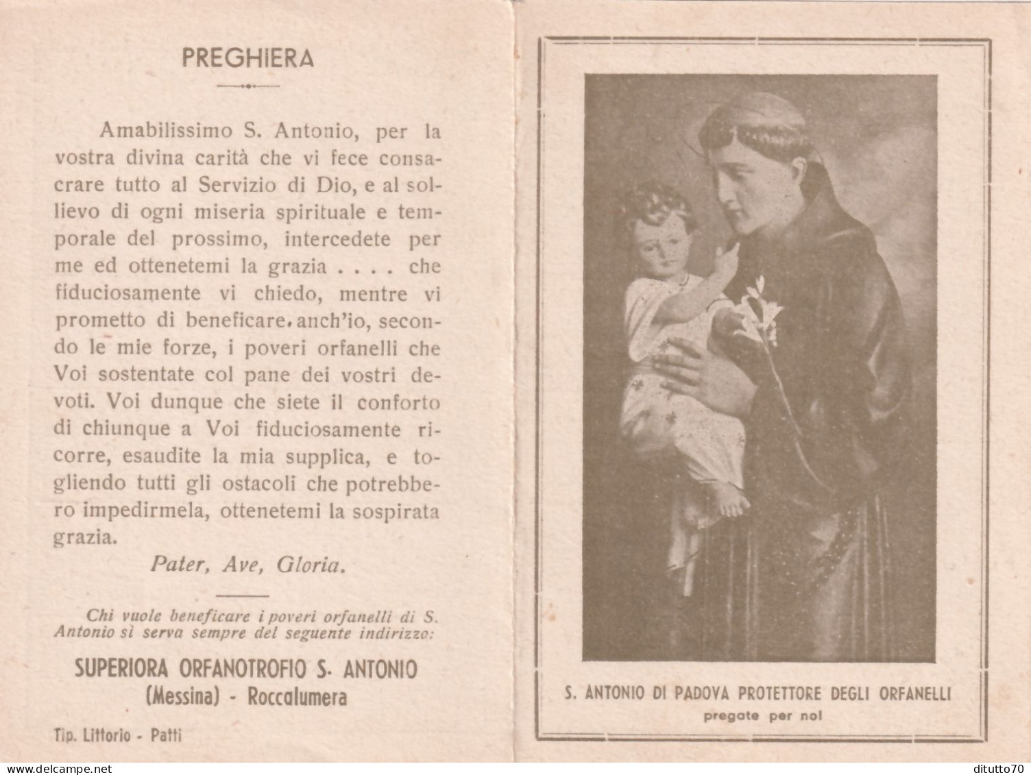 Calendarietto - Superiora Generae Orfanotrofio S.antonio - Roccalumera - Messina - Anno 1938 - Small : 1921-40