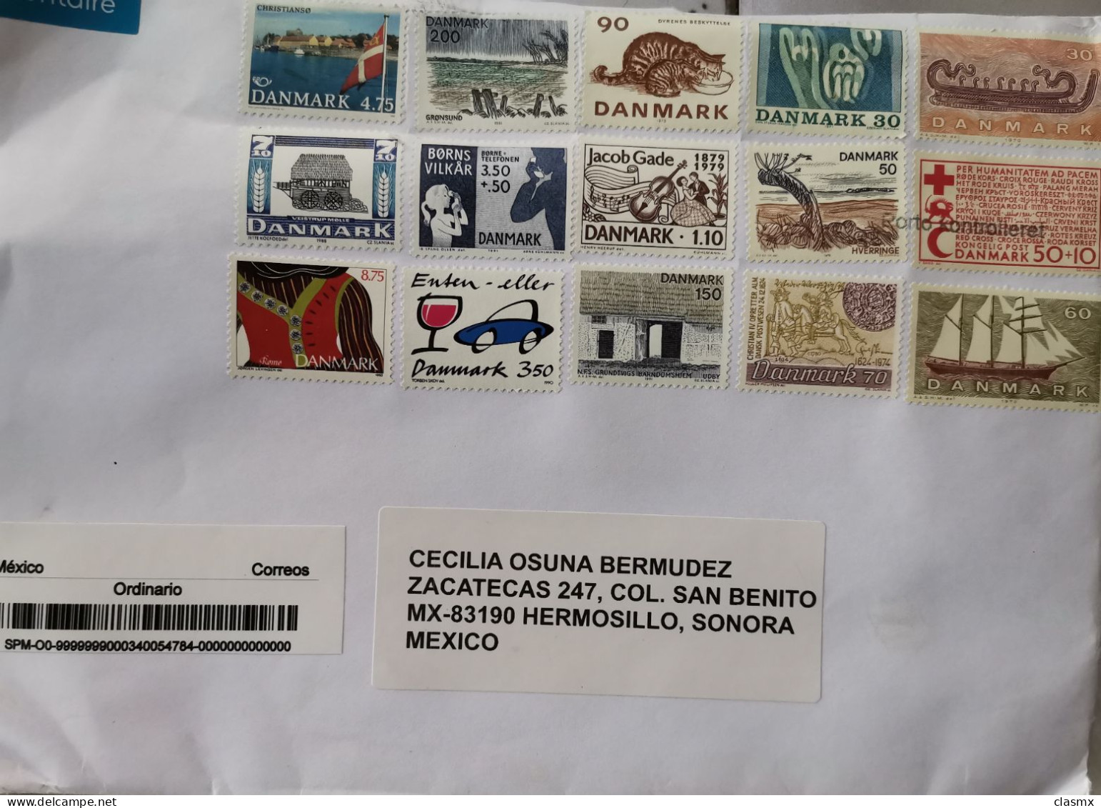 2024 Dinamarca Multifranked Cover Si Conduce No Maneje Stamp - Poste Aérienne