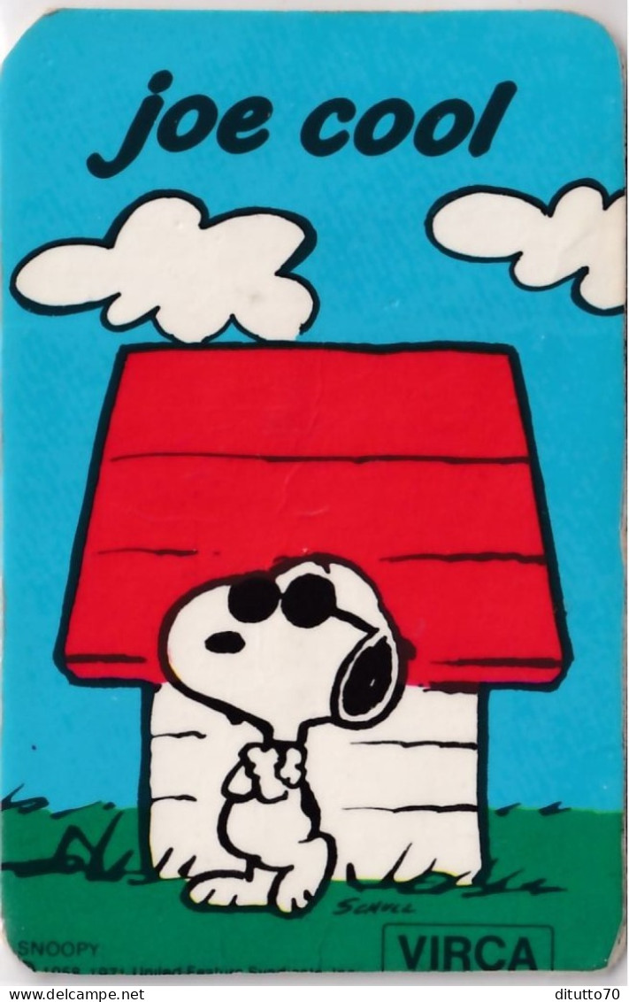 Calendarietto - Virca - Joe Cool - Snoopy - Anno 1986 - Petit Format : 1981-90