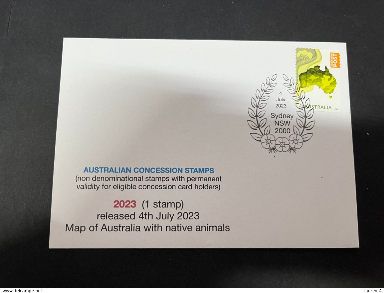 15-2-2024 (4 X 17) Australia New Concession Stamp (released 4 July 2023) - Lettres & Documents