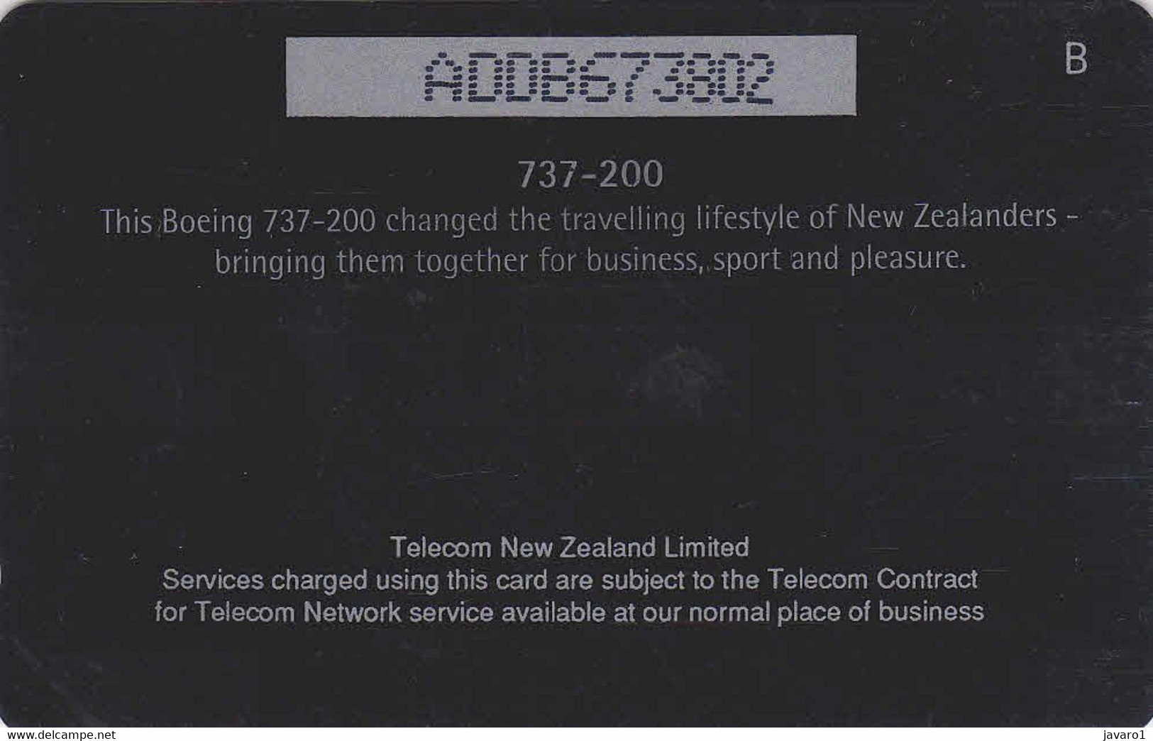 NEW ZEALAND : NZ-A-149 $5 Boeing 737-200 Airplane AIR NEW ZEALAND USED - Nieuw-Zeeland