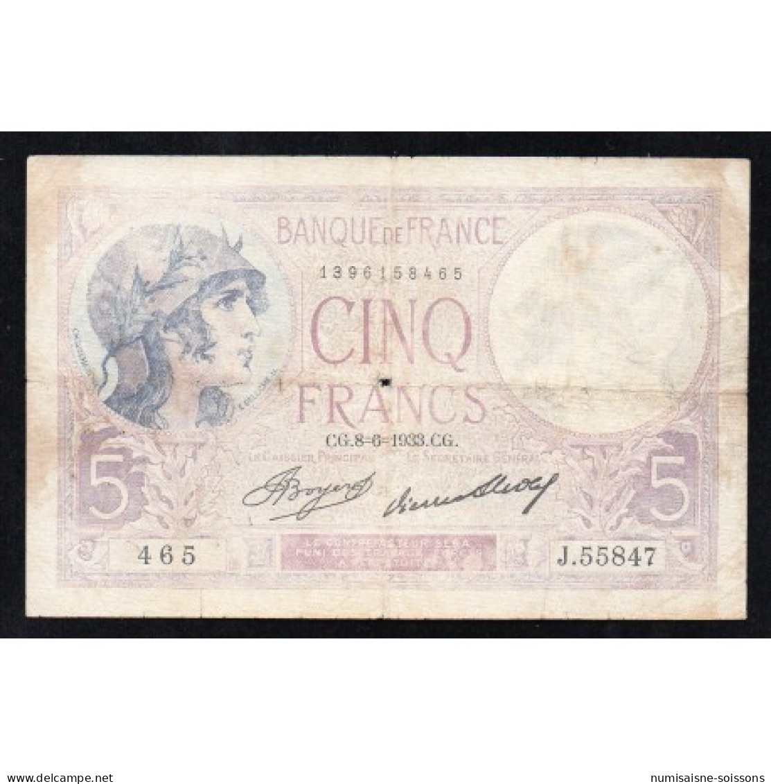 FAY 03/17 - 5 FRANCS VIOLET - 14/09/1933 - TB - 5 F 1917-1940 ''Violet''