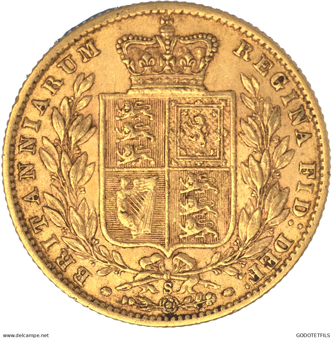 Royaume-Uni-Souverain Victoria  1873 Londres - 1 Sovereign