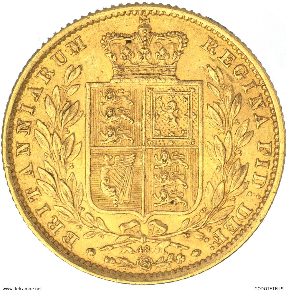 Royaume-Uni-Souverain Victoria  1866 Londres - 1 Sovereign