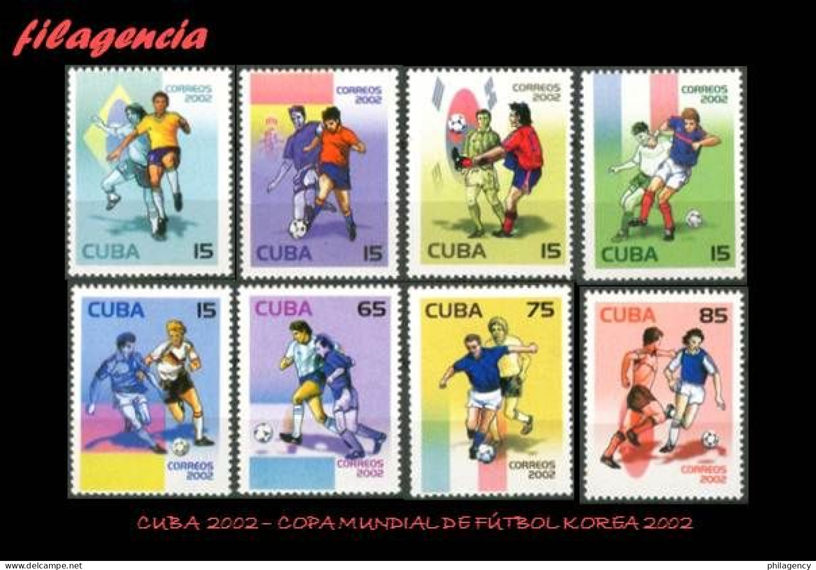 CUBA MINT. 2002-06 COPA MUNDIAL DE FÚTBOL KOREA 2002 - Nuevos
