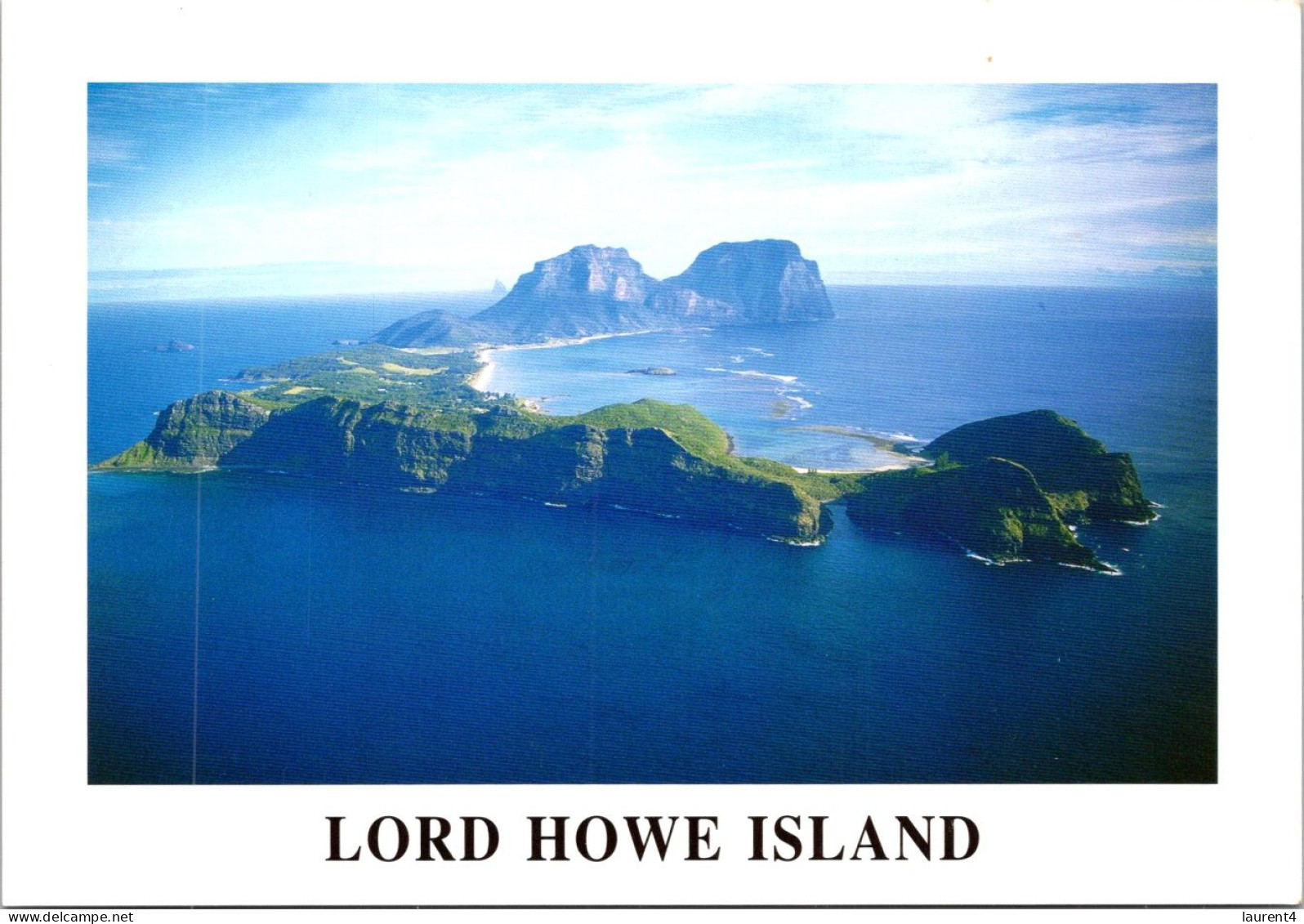 15-2-2024 (4 X 20) Australia - NSW - Lord Howe Island (aerial View) UNESCO - Altri & Non Classificati