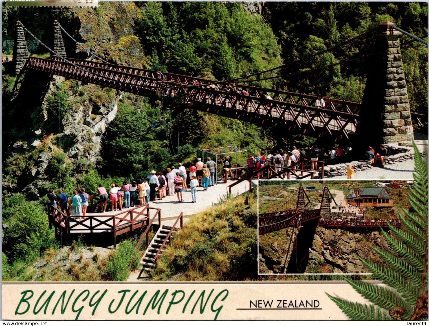 15-2-2024 (4 X 20) New Zealand (posted To Australia) Bungy Jumping (from Bridge) Stamp Is Full But Folded ! - Nouvelle-Zélande