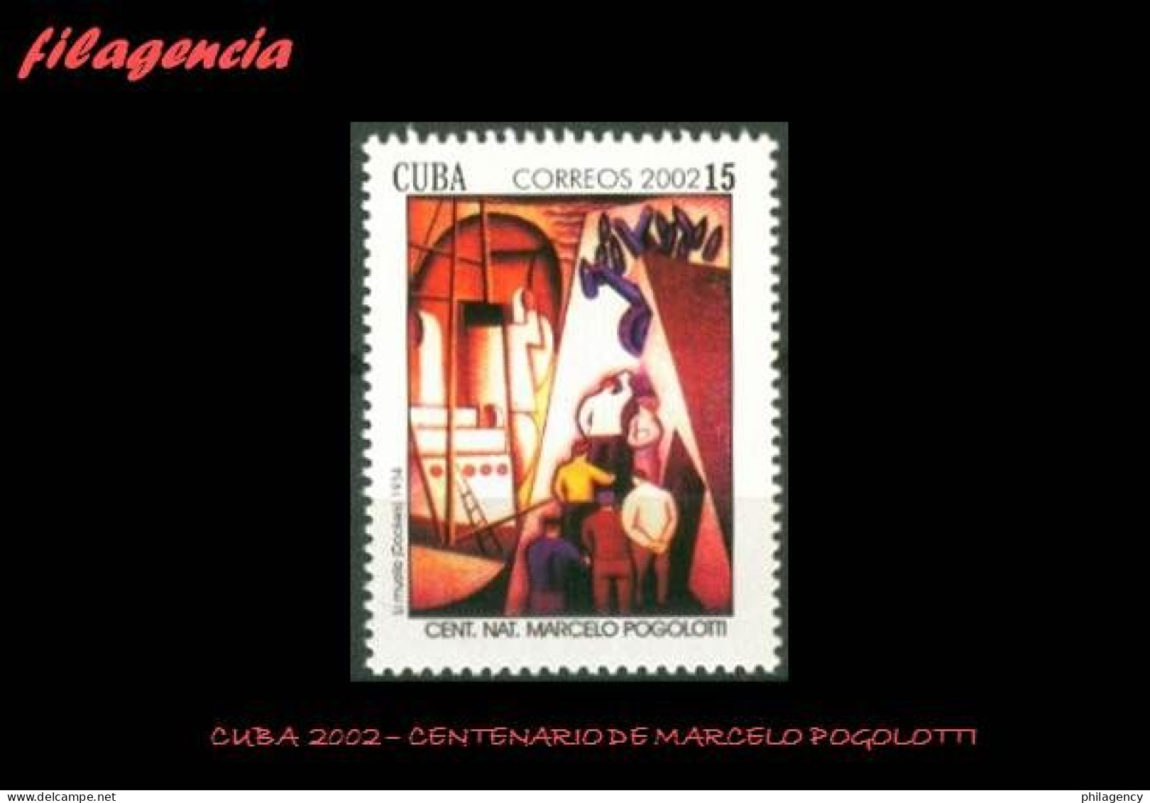 CUBA MINT. 2002-13 CENTENARIO DEL PINTOR CUBANO MARCELO POGOLOTTI - Nuevos