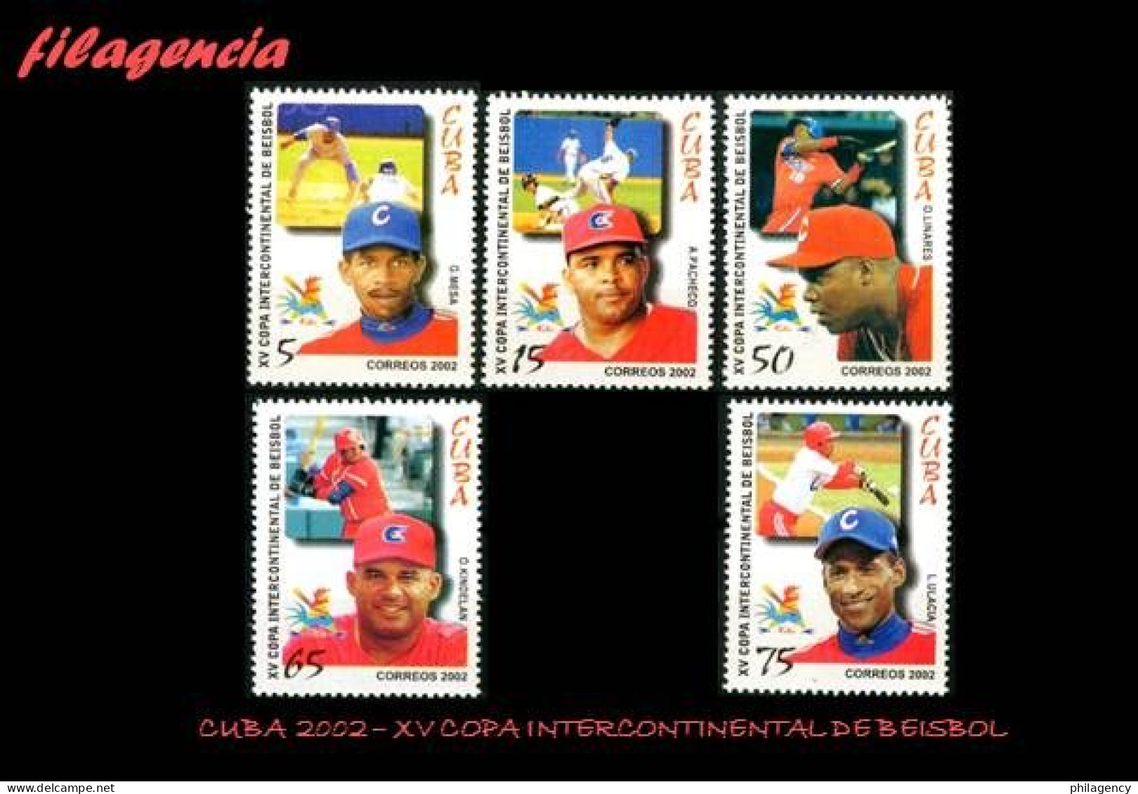 CUBA MINT. 2002-20 XV COPA INTERCONTINENTAL DE BÉISBOL - Nuevos