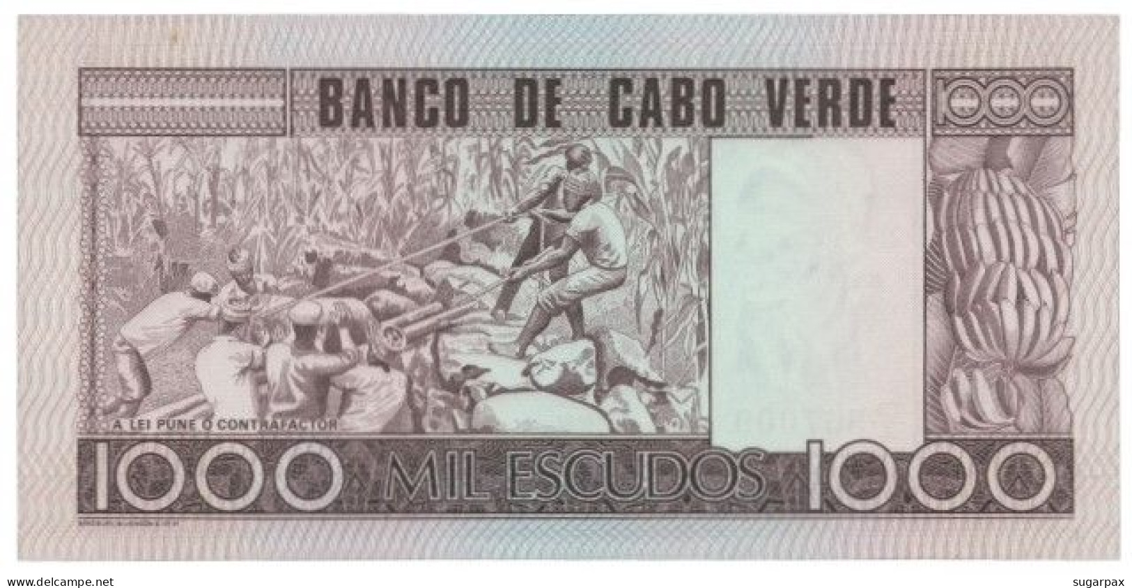 CAPE VERDE - 1000 ESCUDOS - 20.01.1977 - Pick 56.a - Unc. - Amilcar Cabral - 1 000 - Cabo Verde