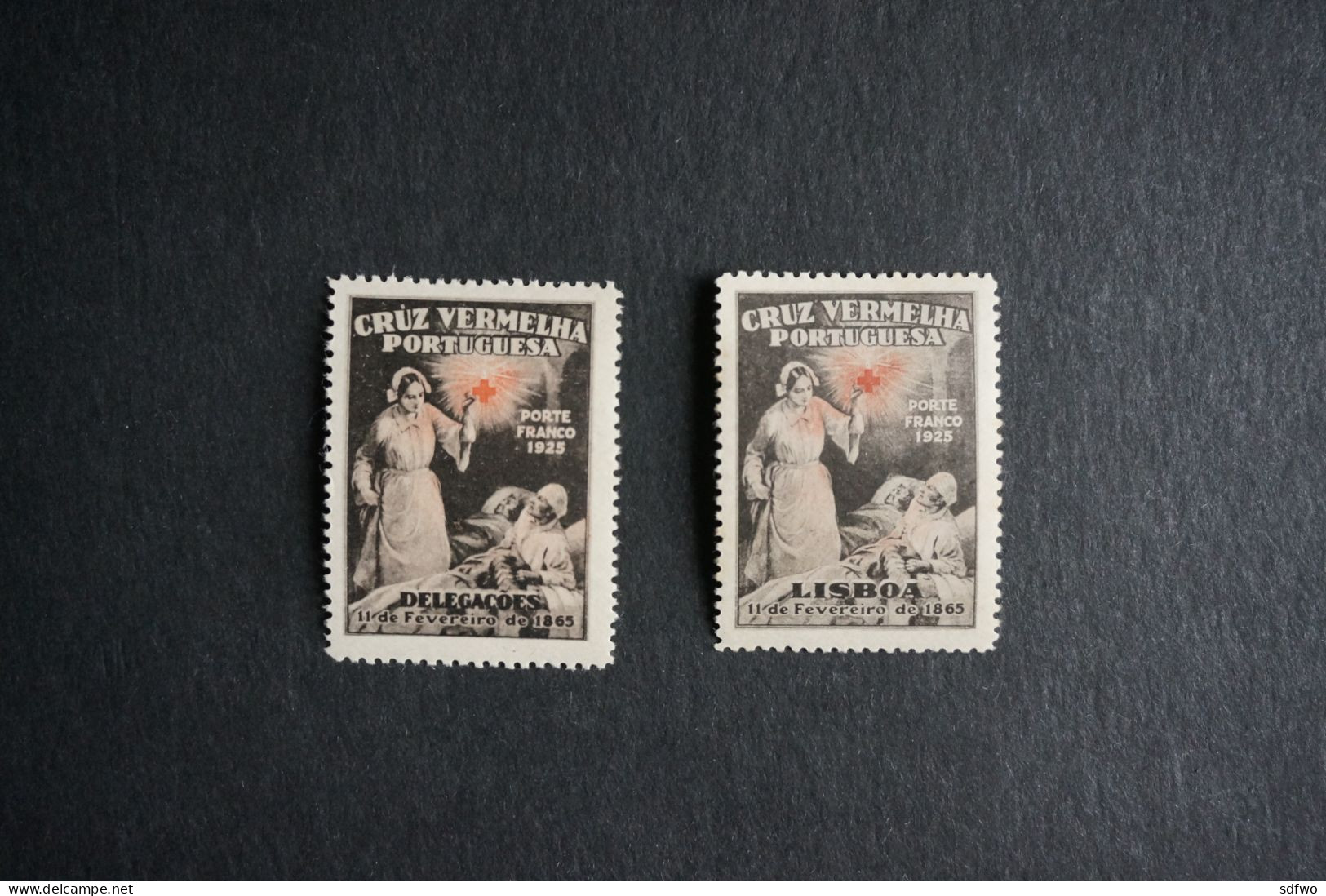 (T2) Portugal 1926 - Red Cross - Lisboa And Delegações Stamps Set - MH - Nuovi