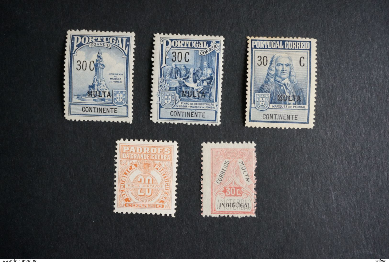 (T2) Portugal 1925/1928 - Postal Tax / Postage Due, WWI, Olympics - MH - Unused Stamps