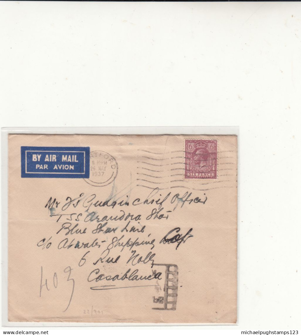 G.B. / Airmail / Morocco / France - Non Classificati