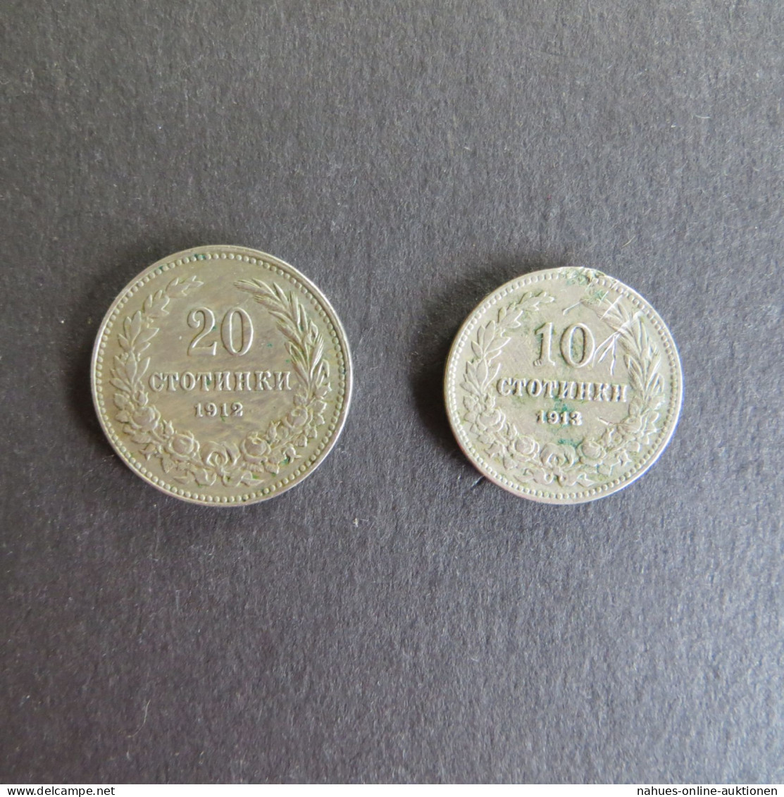 Münzen Bulgarien 10+20 Stotinki Zarstvo Balgarija 1912+1913 Schön 25+26 Ss-vz - Bulgarie