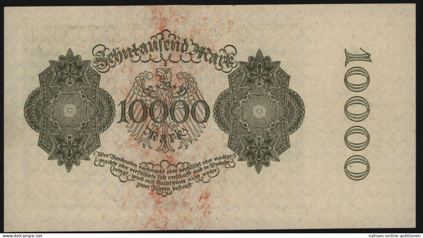 Geldschein Reichsbanknote 10.000 Mark 19.1. 1922 - I. - Sonstige & Ohne Zuordnung