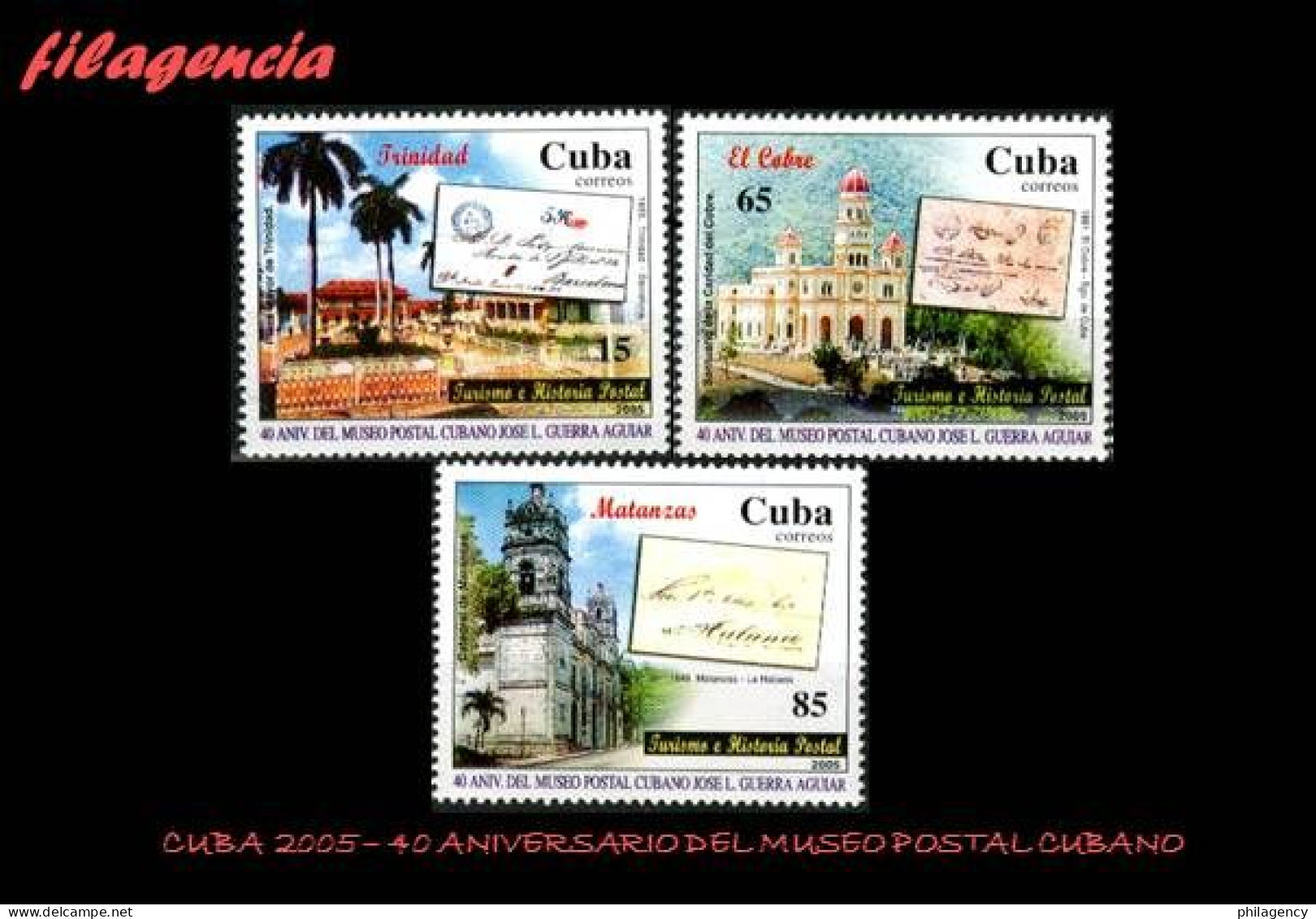 CUBA MINT. 2005-01 40 ANIVERSARIO DEL MUSEO POSTAL CUBANO. CORREO & TURISMO - Nuevos