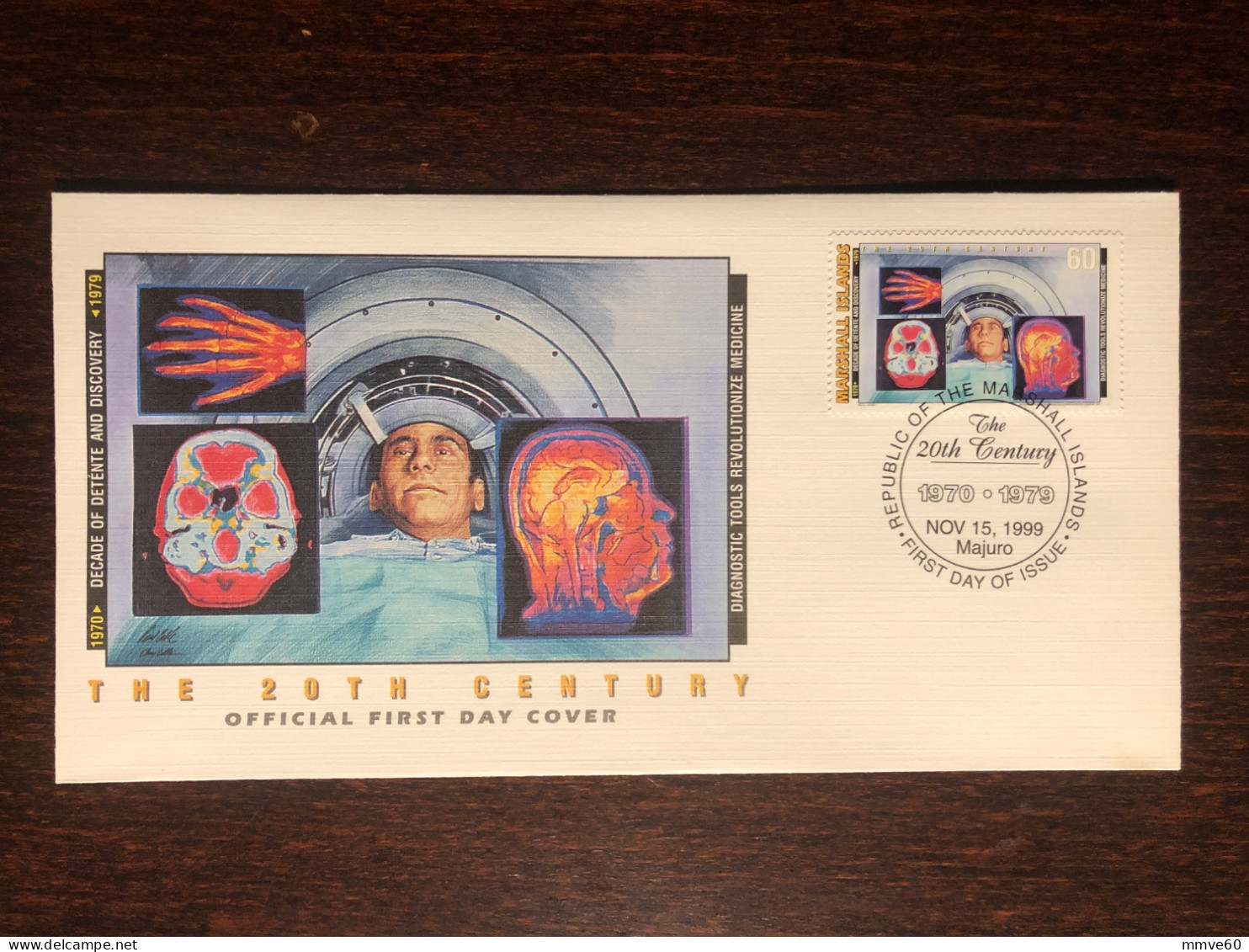MARSHALL ISL. FDC COVER 1999 YEAR CAT SCAN X-RAY MRI HEALTH MEDICINE STAMPS - Marshall