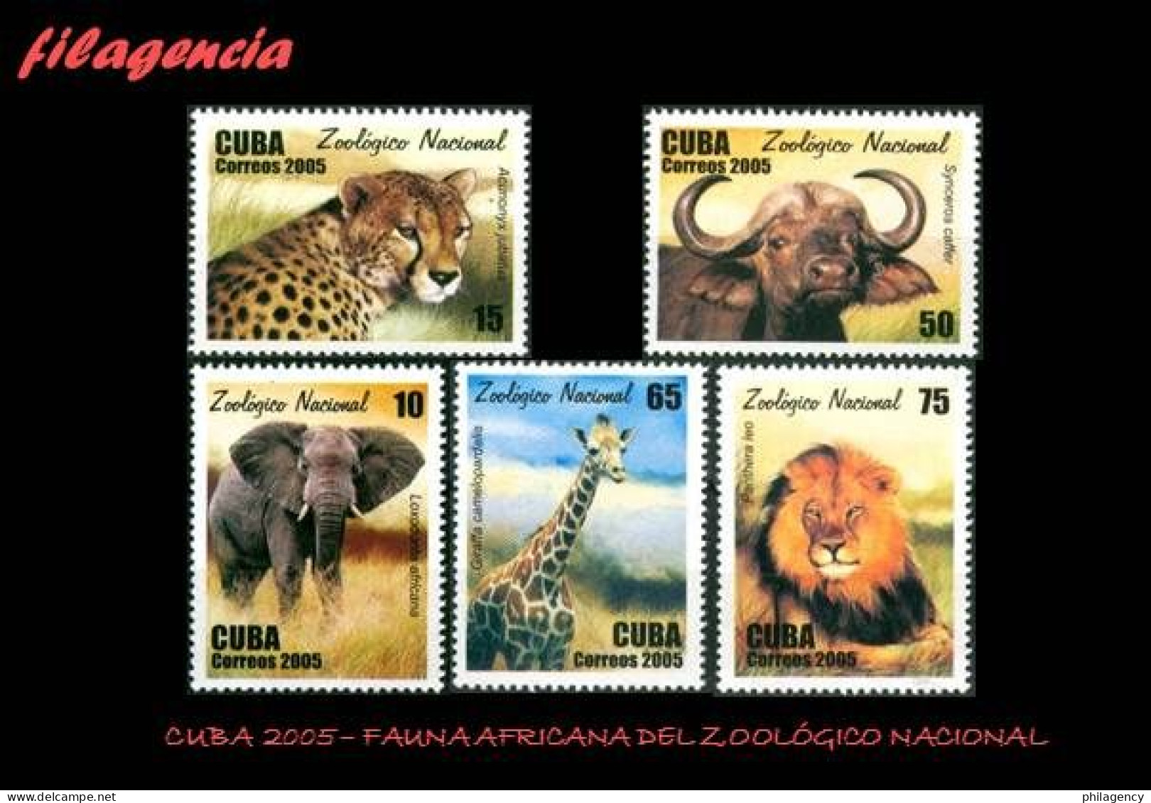 CUBA MINT. 2005-19 FAUNA DEL JARDÍN ZOOLÓGICO NACIONAL - Nuevos