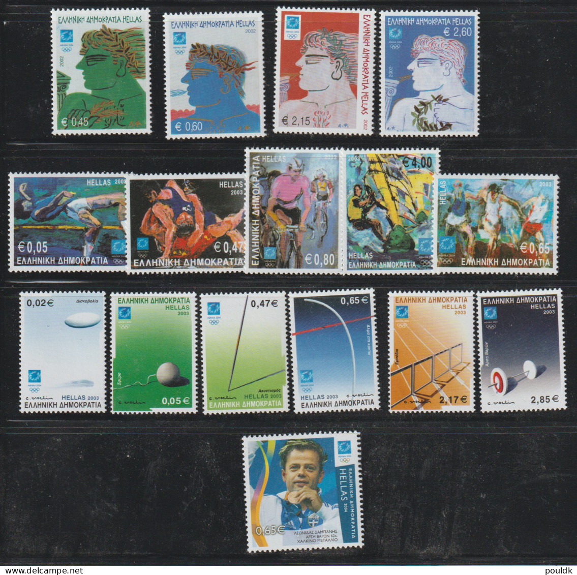 Greece 2004 Olympic Games In Athens - 16 Stamps MNH/**. Postal Weight 0,06 Kg. Please Read Sales Conditions Under - Summer 2004: Athens